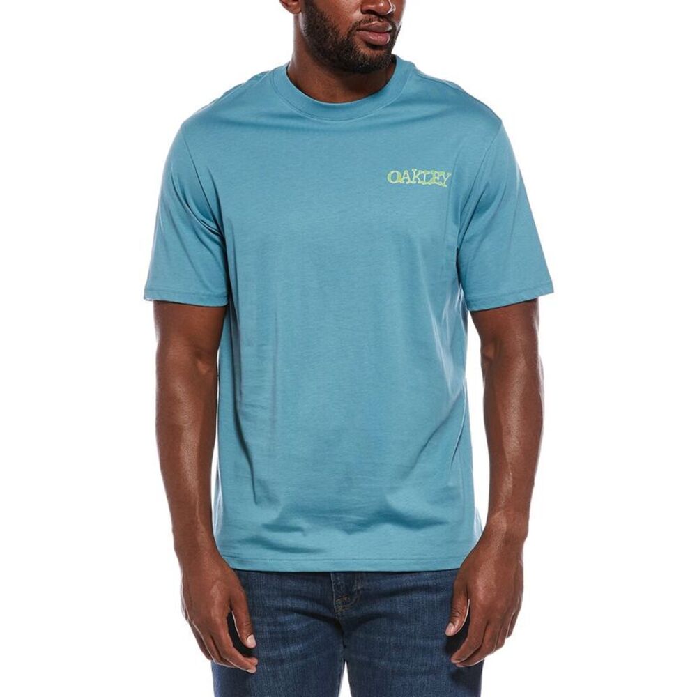 Oakley Mens Stuck On T-Shirt, Blue